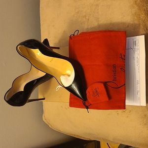Christian louboutin 10.5/40.5 black patent leather